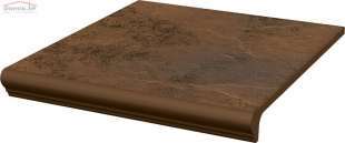 Клинкерная плитка Ceramika Paradyz Semir beige ступень структурная (30x33)